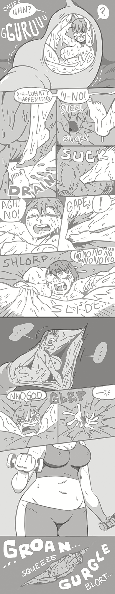clothing comic giantess inside_view internal internal_view shyguy9 vore x-ray