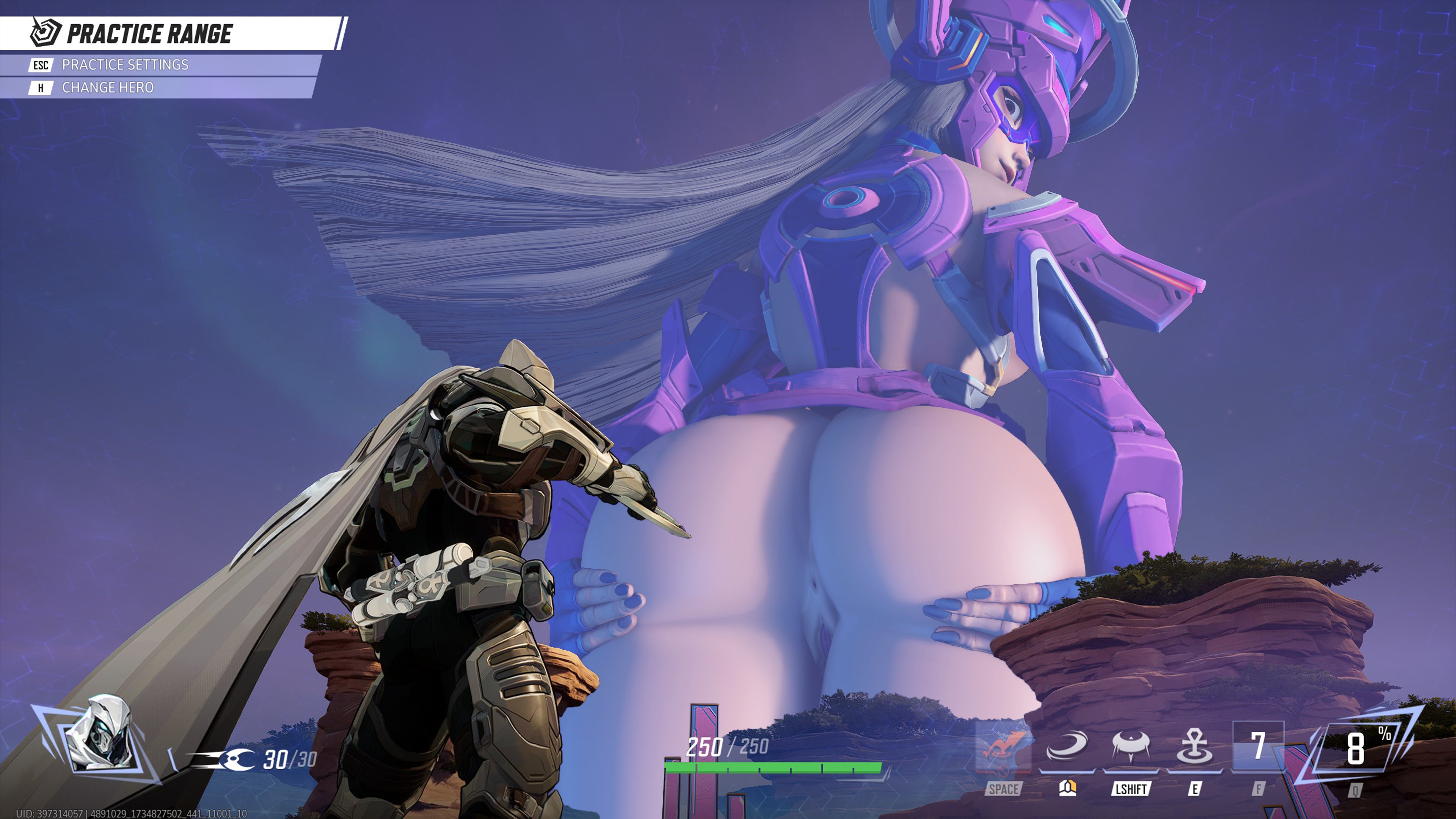 1girls, 3d, ass, ass focus, ass out, big ass, female, female focus, galacta, galacta (marvel rivals), giantess, marvel, marvel comics, marvel rivals, moon knight, moon knight (marvel rivals), winterssfm