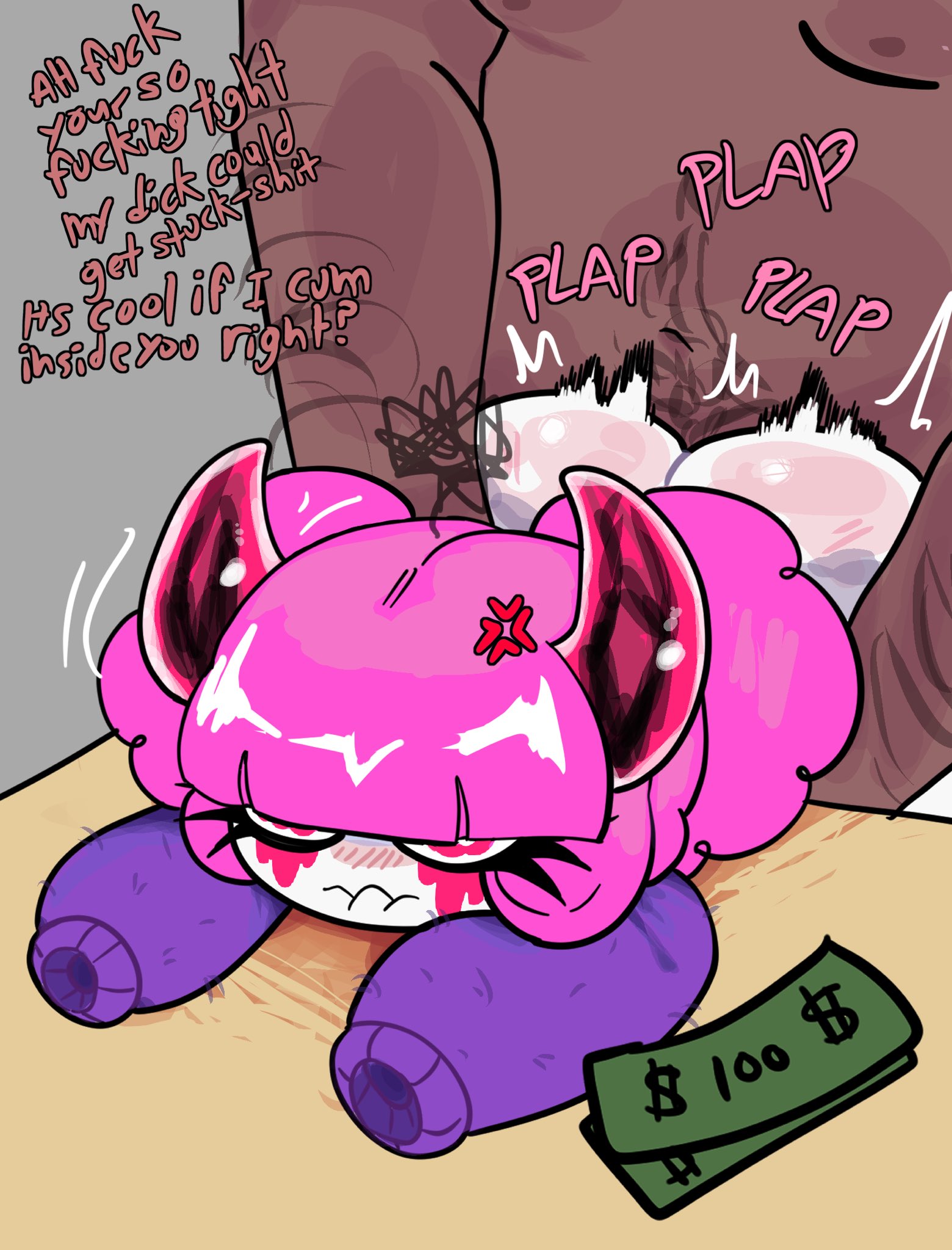 anal, anal sex, ass, chocovania (character), dark-skinned male, faceless character, faceless male, imp, meweeze, original, sex from behind, virtual youtuber