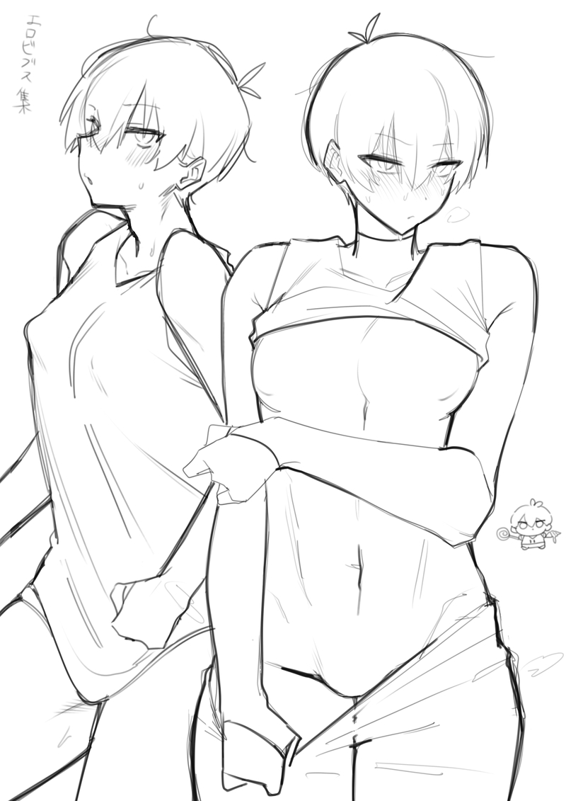 big nipples, blue lock, blush, cuntboy, cuntboy focus, cuntboy only, cuntboy/male, cute, cute expression, cute face, cute male, isagi yoichi, male focus, male only, nipples, scketch, shinashina, wide hips, wide thighs