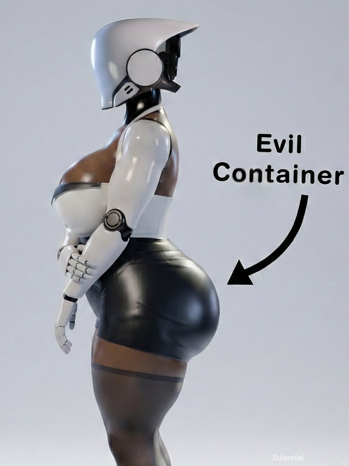 1girls, 3d, 3d (artwork), ass, big ass, big breasts, big butt, breasts, clothed, clothed female, cyborg, cyborg girl, dark skin, dark-skinned female, evil container, female, female focus, female only, haydee, haydee (game), large ass, large boobs, large breasts, large butt, mask, masked, masked female, mature, mature female, milf, sarc0str0phe, side view, solo, solo female, solo focus, sularetal, thick thighs, thighs, video game charact