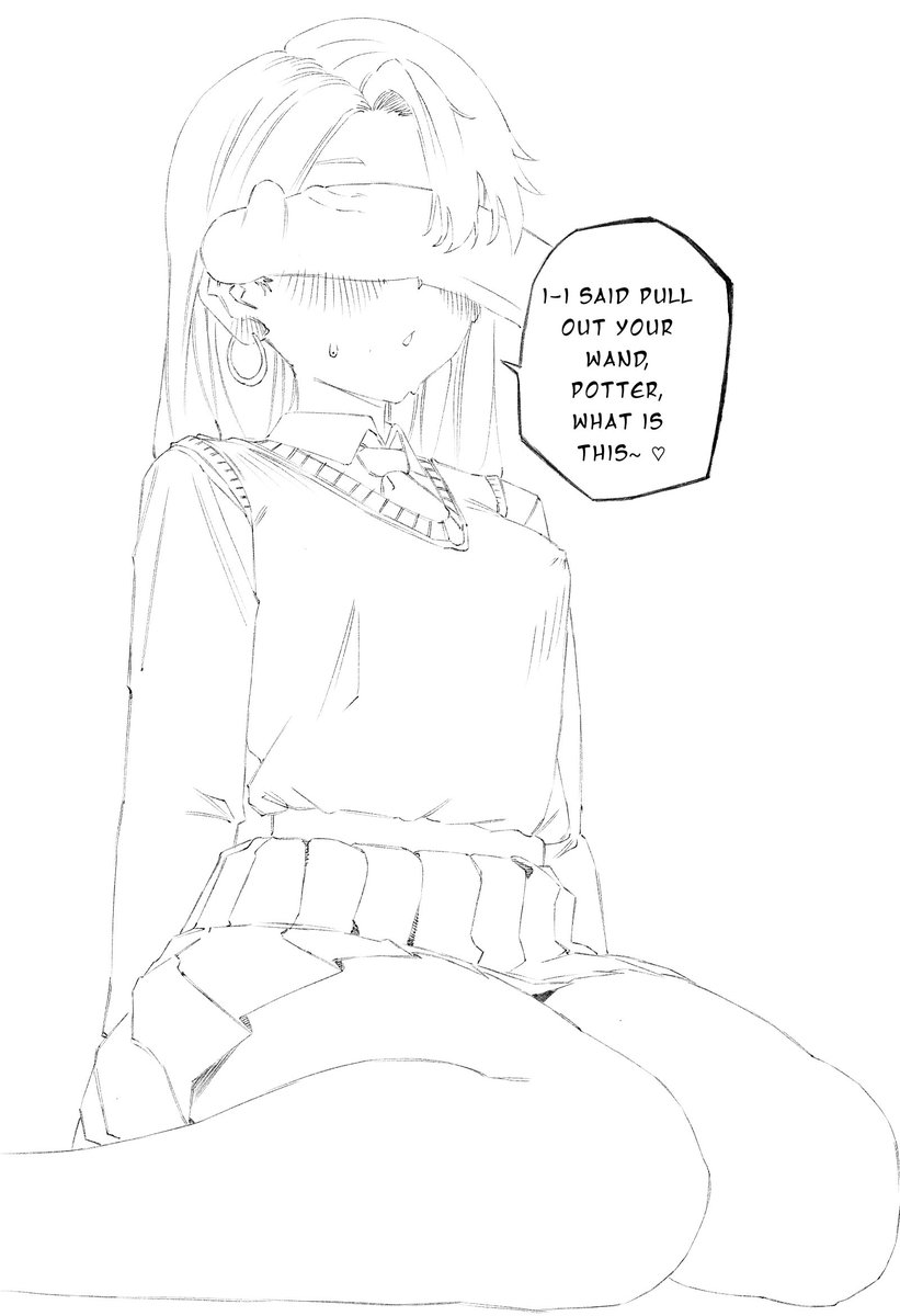 1boy, 1girls, cant see the haters, draco malfoy, draco malfoy (redteneri), female, female focus, partial male, penis, rule 63, sitting, skirt, straight, tagme