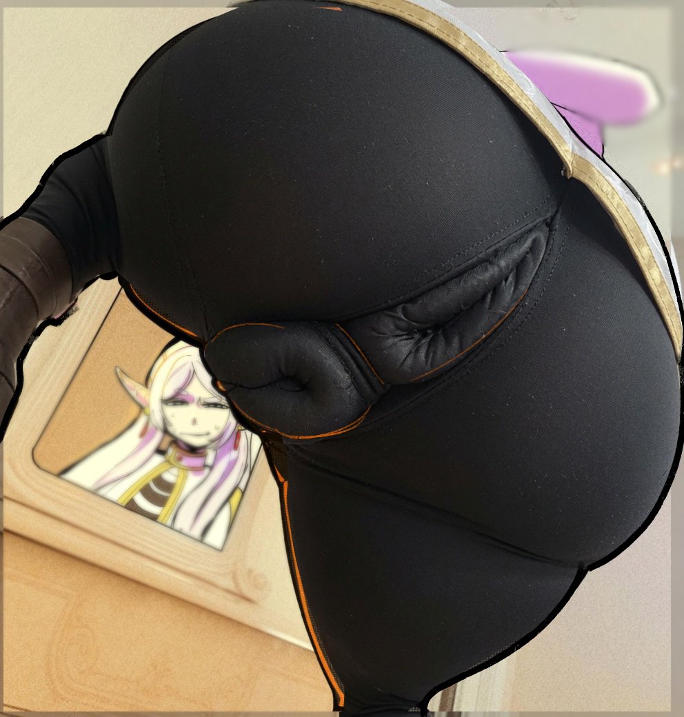 1girls, anus, anus visible through clothes, ass, big ass, big thighs, black pants, breasts, cameltoe, clothed, clothing, elf, elf ears, elf female, elf girl, fat mons, fat pussy, female, frieren, frieren beyond journey's end, gigantic ass, green eyes, guitisidart, huge ass, huge thighs, large ass, light skin, light-skinned female, naughty, naughty face, naughty smile, puffy anus, puffy pussy, pussy, pussy visible through clothes, selfie, small breasts, smile, smiling, sousou no frieren, thick thighs, thighs, tight clothing, tight pants, tongue, twintails, white hair