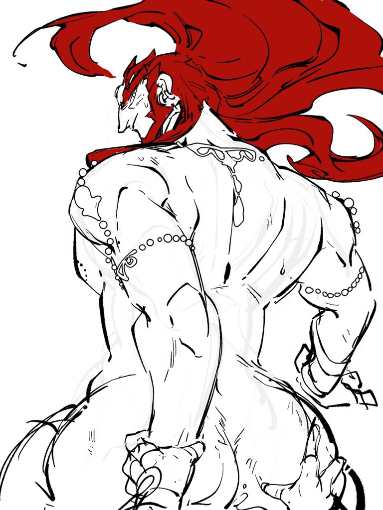 anal anal_sex anal_sex ass_focus ass_grab bara beard cum_in_ass facial_hair ganondorf ganondorf_(tears_of_the_kingdom) gerudo green_body green_skin male male_only muscles muscular musk nintendo red_hair solo solo_male sweat sweating tears_of_the_kingdom the_legend_of_zelda the_legend_of_zelda:_tears_of_the_kingdom tsunamio7 undressing