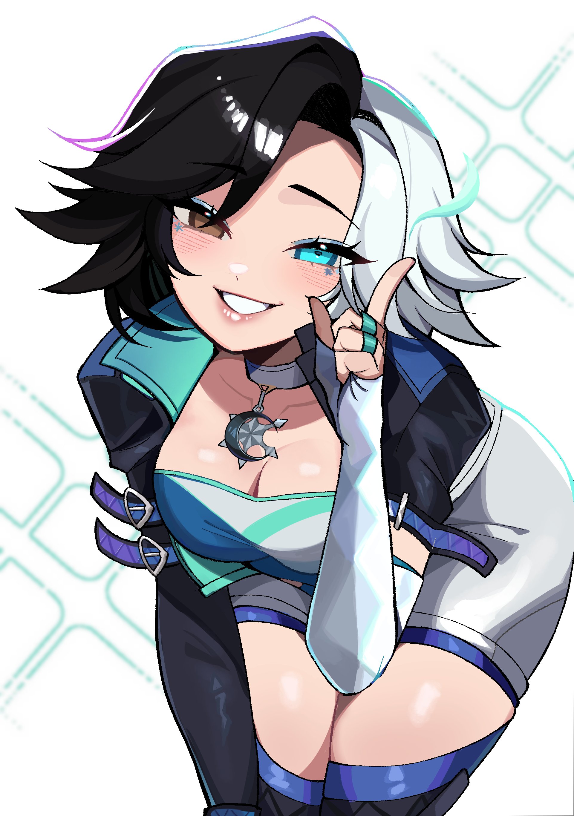 2d, ass, big ass, big breasts, breasts, cleavage, cute, female, female only, fully clothed, luna snow, luna snow (marvel rivals), marvel, marvel comics, marvel rivals, rukiadaichi, smile, thick thighs, thighs