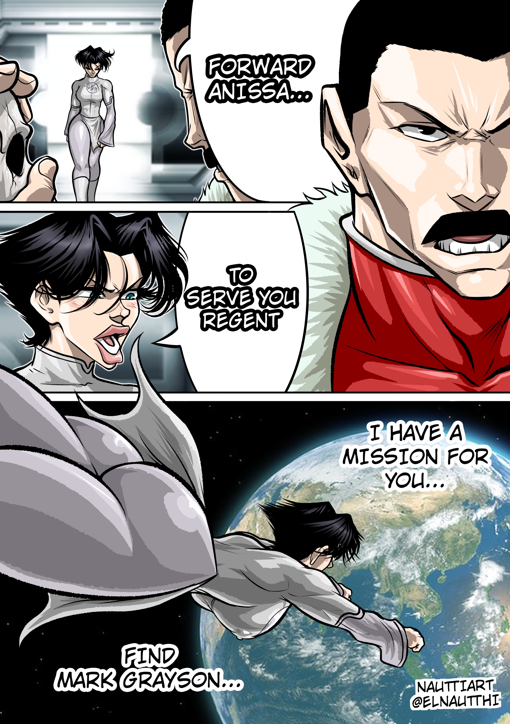 alternate body type, anissa, ass, big ass, big butt, bimbo, bimbo lips, comic, comic page, female, invincible, invincible (comics), invincible (tv series), male, male/female, nauttiart, not porn, thragg, viltrumite