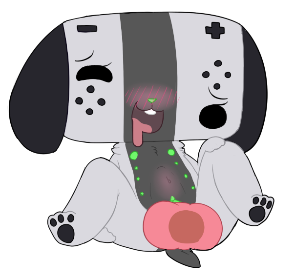 blush bulge canine canine cute disembodied_penis drooling female knot male mammal multi_nipple nintendo nipples penetration penis piebunny pussy saliva sex switch_dog vaginal_penetration vaginal_penetration video_games young