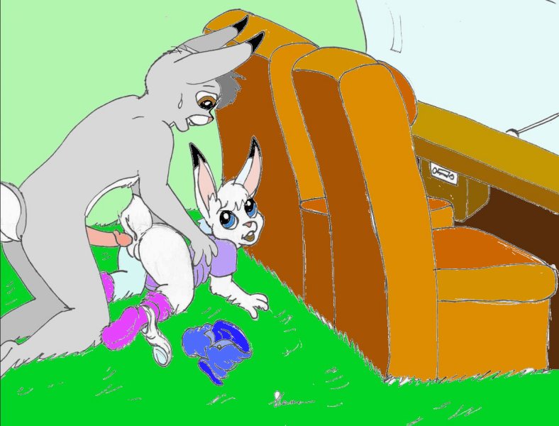 anthro balls duo furry lagomorph male mammal mike_sherman penis yaoi young