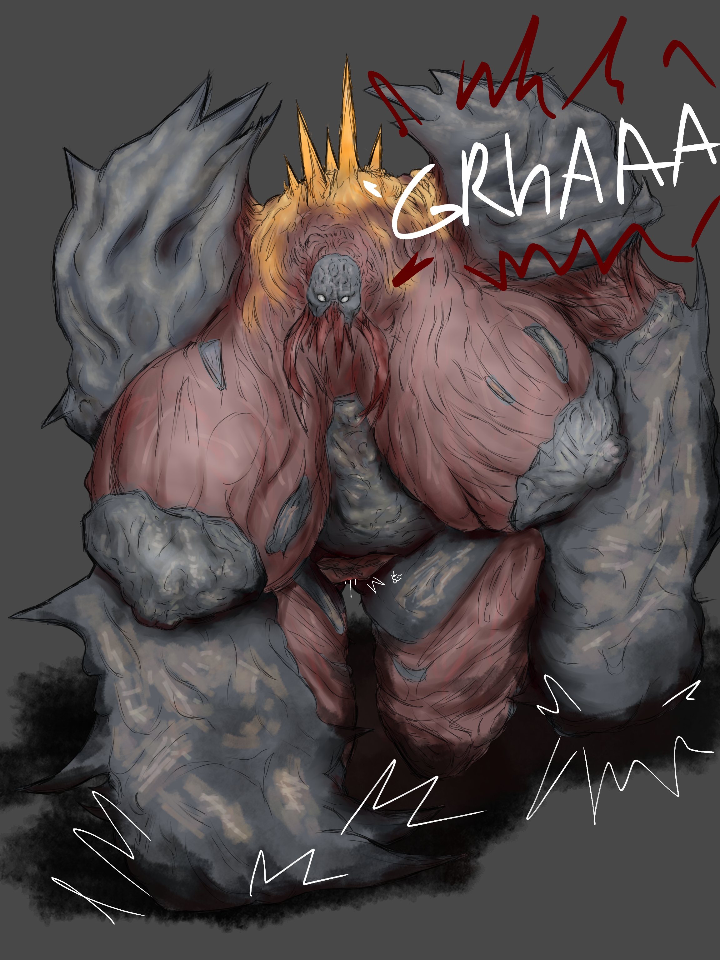 1girls, alhuzphy 02, alien, big ass, big belly, big breasts, big butt, big nipples, big thighs, body horror, brute (dead space), chubby, chubby female, dead female, dead space, dead space 2, english text, female, fetish, horror, monster girl, necromorph, no clothes, no sex, nude, nude female, rotten skin, text