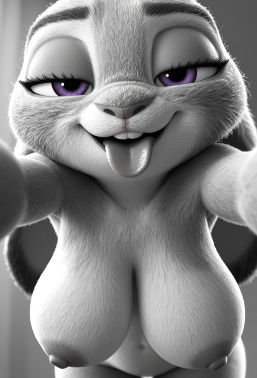 1anthro, 1female, 1furry, 1girls, ai assisted, ai generated, animal ears, anthro, anthro bunny, anthro female, anthro focus, anthro furry, anthro only, anthro rabbit, anthro solo, bending forward, bending over, bent over, black eyelashes, black pupils, boobs, boobs close up, boobs close-up, boobs closeup, boobs focus, breasts, breasts close up, breasts close-up, breasts closeup, breasts focus, buckteeth, bunny, bunny ears, bunny female, bunny girl, bunny nose, bunny teeth, civitai, close up, close up breasts, close up face, close up view, close-up, closeup, closeup shot, closeup view, coloredbin.ai, curvy thighs, disney, ears down, eyelashes, face close up, face close-up, face closeup, face focus, female, female anthro, female focus, female furry, female only, female solo, front view, front view focus, fully naked, fully naked anthro, fully naked female, fully nude, fully nude anthro, fully nude female, furry, furry anthro, furry bunny, furry female, furry focus, furry only, furry rabbit, furry solo, grey areola, grey background, grey body, grey fur, grey hair, grey lips, grey nipples, grey nose, greyscale, half closed eyes, half-closed eyes, hands out, hands out of frame, hands up, hanging boobs, hanging breasts, hanging tits, huge boobs, huge breasts, judy hopps, large boobs, large breasts, large tits, lidded eyes, looking at viewer, massive boobs, massive breasts, massive tits, midriff, monochrome, mouth close up, mouth close-up, mouth closeup, open mouth, open mouth tongue out, open mouth tongue-out, petite, petite body, petite female, plump breasts, plump tits, portrait, purple eyes, rabbit, rabbit ears, rabbit girl, rabbit nose, rabbit teeth, round boobs, round breasts, round tits, seductive, seductive body, seductive eyes, seductive gaze, seductive look, seductive smile, shortstack, shortstack female, simple background, slim anthro, slim female, slim figure, slim waist, solo, solo anthro, solo female, solo focus, solo furry, teeth, thick legs, thick thighs, tongue, tongue out, tongue out open mouth, top heavy, top heavy breasts, visible teeth, white body, white fur, white hair, white underbelly, wide hipped anthro, wide hipped female, wide hips, zootopia, zootopia 2