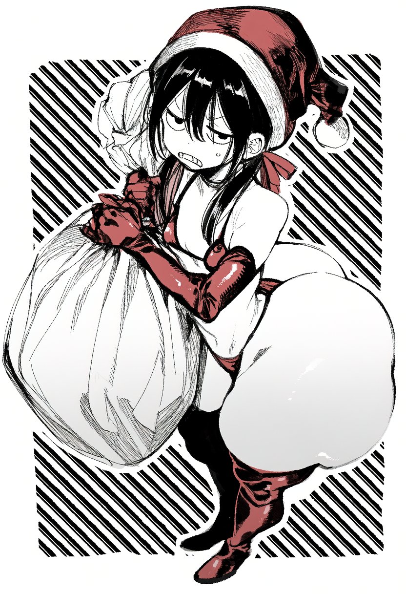ai generated, christmas, huge ass, shortstack, shuya (artist), thick thighs
