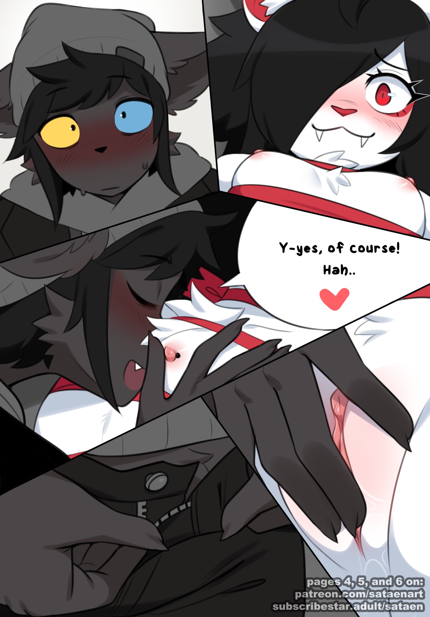 1boy, 1boy1girl, 1girls, asphodel, blush, female, looking at another, male, male/female, pussy, sataenart, straight, tagme, vaginal