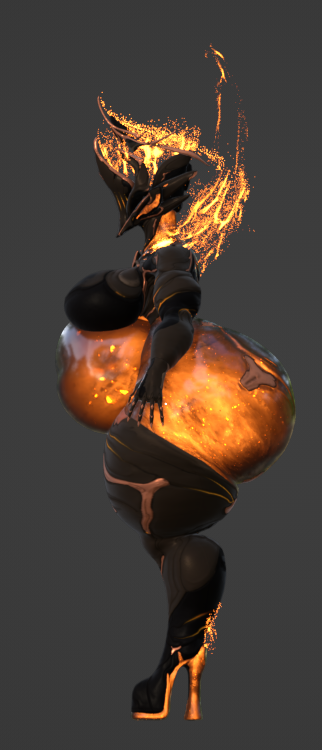 3d bbw big_ass big_breasts breasts bubble_butt cleavage ember_(warframe) ember_heirloom_(warframe) huge_ass huge_breasts overweight qzk_forte tagme thick_thighs warframe wide_hips