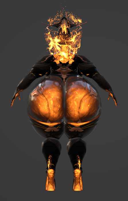 3d bbw big_ass big_breasts breasts bubble_butt cleavage ember_(warframe) ember_heirloom_(warframe) huge_ass huge_breasts overweight qzk_forte tagme thick_thighs warframe wide_hips