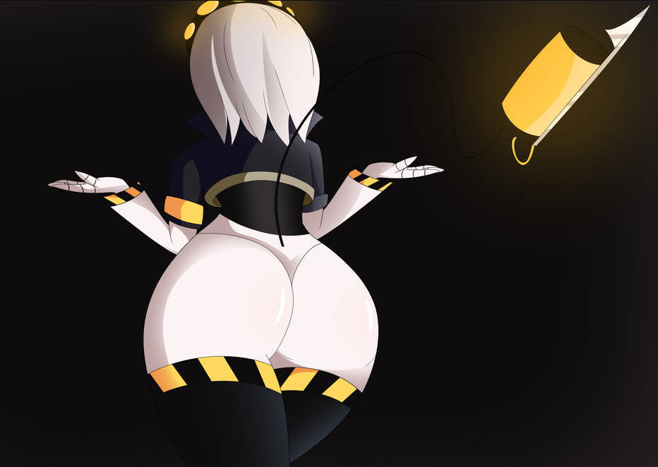 1girls ass_bigger_than_head ass_focus disassembly_drone facuwu696art glitch_productions murder_drones png robot_girl tagme thighs v_(murder_drones) wide_hips