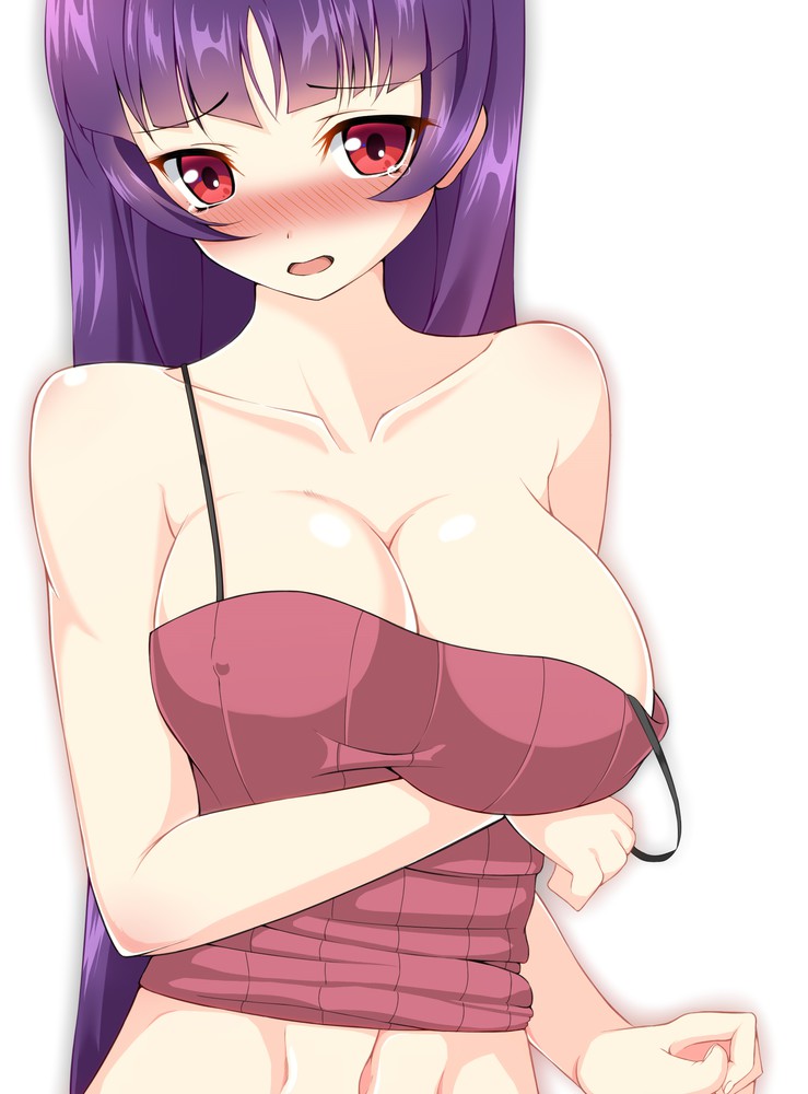 female female_only human jito_mesuki_nitouhei nintendo pokemon purple_hair red_eyes sabrina_(pokemon) sabrina_(pokemon_hgss) solo strap_slip