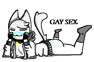 :3 anthro anthro_only big_ass big_butt bottomless bottomless_male bxfxplays(artist) closed_eyes closed_mouth femboy furry furry_ears furry_male furry_only gay inviting_to_sex laying_down laying_on_ground laying_on_stomach male male_only pngtuber pyxlwhip socks text text_bubble topwear_only youtuber