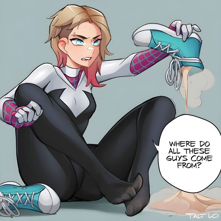 converse, foot fetish, gwen stacy, marvel, marvel comics, tagme
