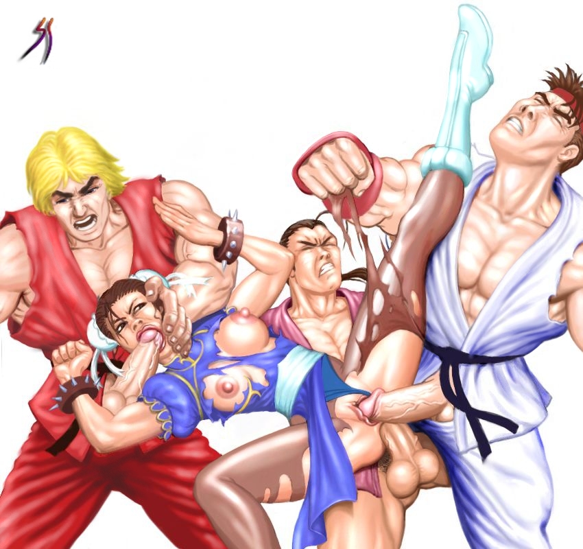 00s 1girls 2000s 2002 3boys anal anal_penetration anal_sex angry asian black_belt blonde_hair blood bottomless breasts breasts_out brown_hair capcom china_dress chinese_clothes chun-li clenched_teeth color cum cum_in_mouth cum_inside dan_hibiki defeated erect_nipples fellatio female fighting fingerless_gloves forced forced_oral foursome functionally_nude gangbang gloves hair_bun hair_ribbon human interracial karate_gi ken_masters male medium_breasts multiple_boys multiple_males muscles muscular muscular_male nipples pantyhose partially_clothed penetration penis pussy rape ryu_(street_fighter) senseixxx sex spiked_bracelet spread_legs straight straight_hair street_fighter struggling three_on_one torn_clothes torn_pantyhose triple_penetration uncensored vaginal_penetration veiny_muscles veiny_penis white_background