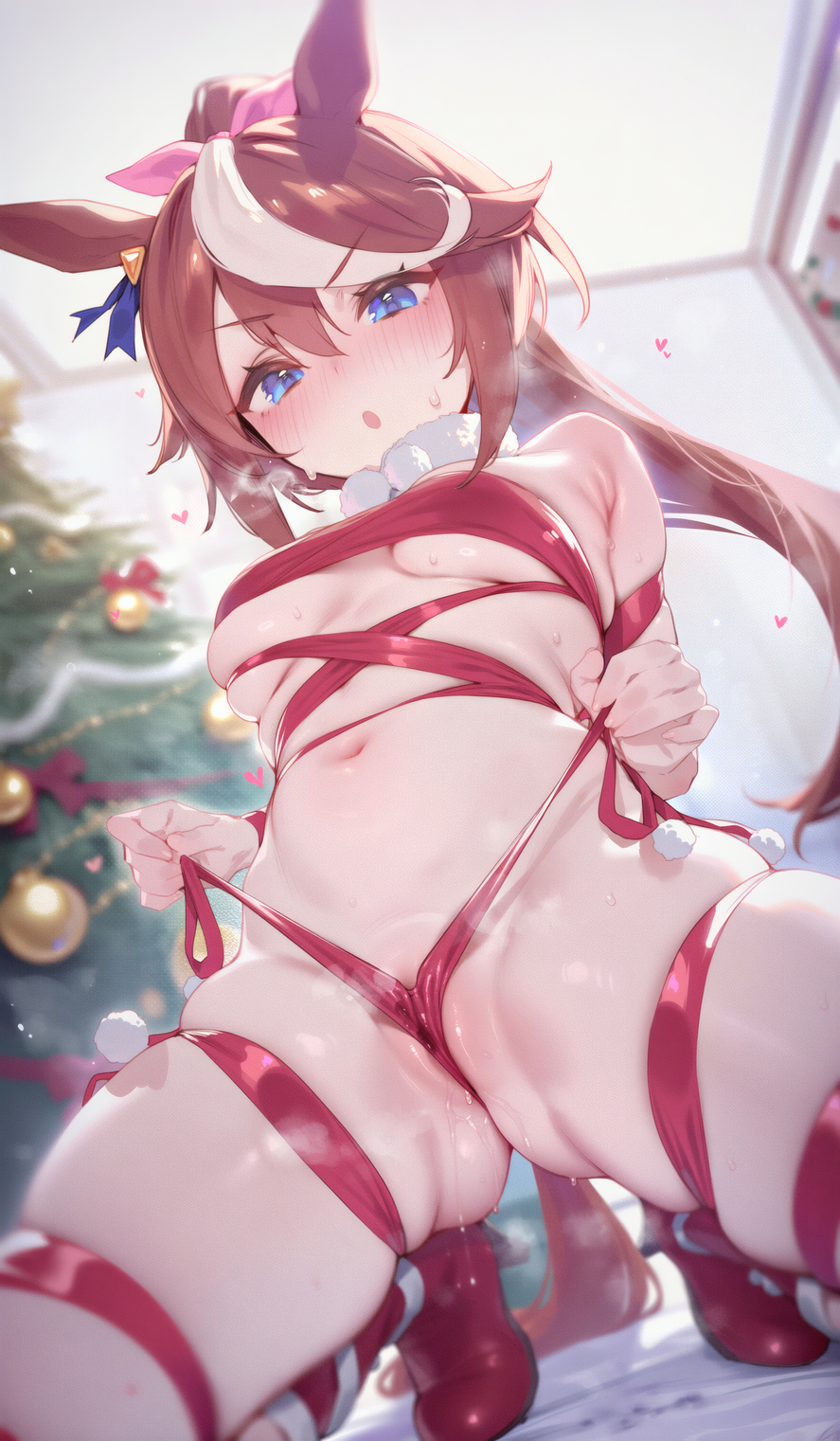 1girls, ai generated, animal ears, anthropomorphization, eyes, female, hair, legs, skin, tagme, tokai teio (umamusume), umamusume, umamusume pretty derby, young