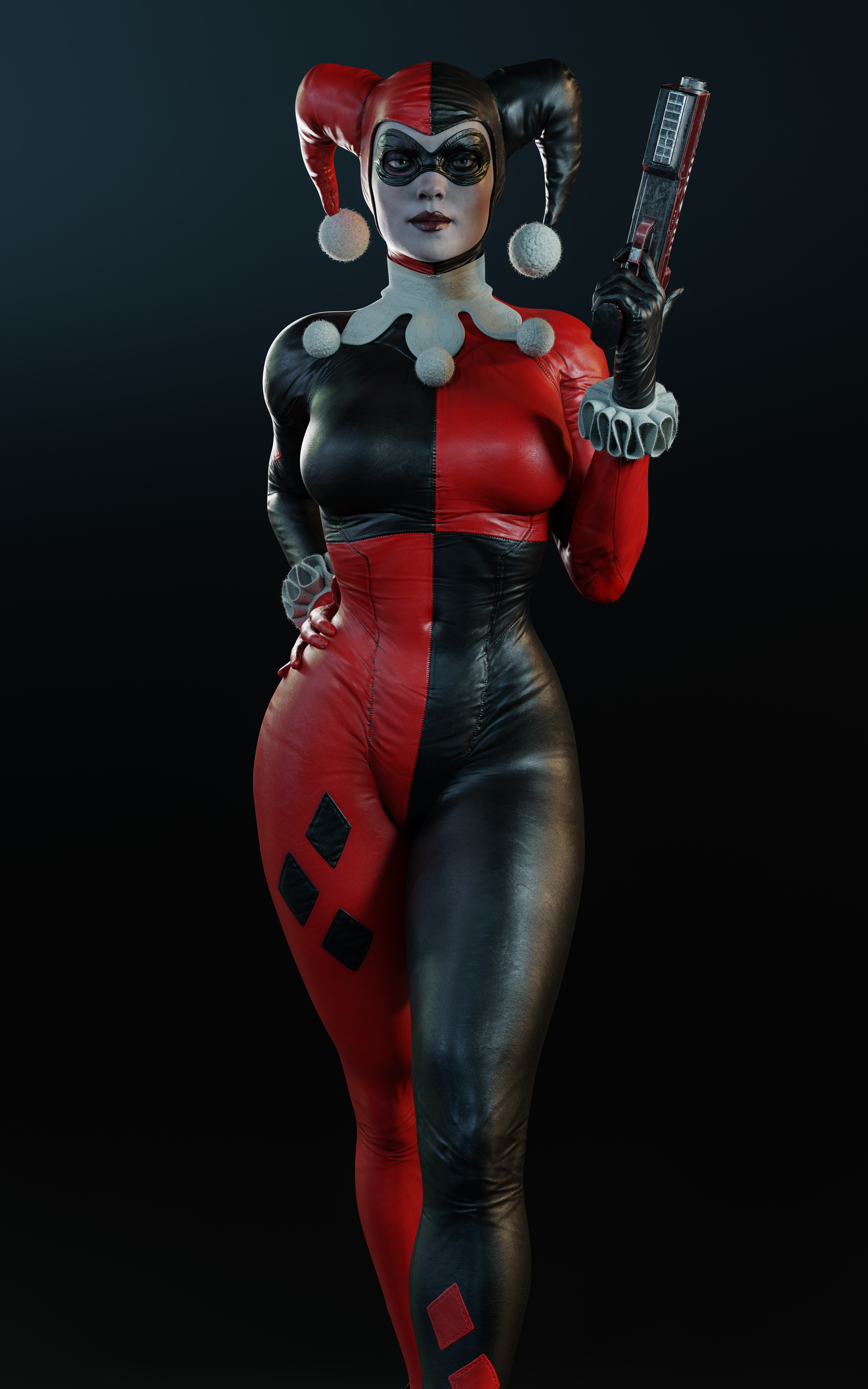 1girls, 3d, batman (series), big breasts, big thighs, breasts, curvaceous, curvy, curvy figure, dc, dc comics, digital media (artwork), female, harleen quinzel, harley quinn, harley quinn (classic), harley quinn (injustice), hips, hourglass figure, huge breasts, huge thighs, injustice 2, large ass, large breasts, large thighs, legs, light skin, light-skinned female, mature, mature female, slim waist, srpoolstrange, thick, thick hips, thick legs, thick thighs, thighs, voluptuous, waist, wide hips, wide thighs