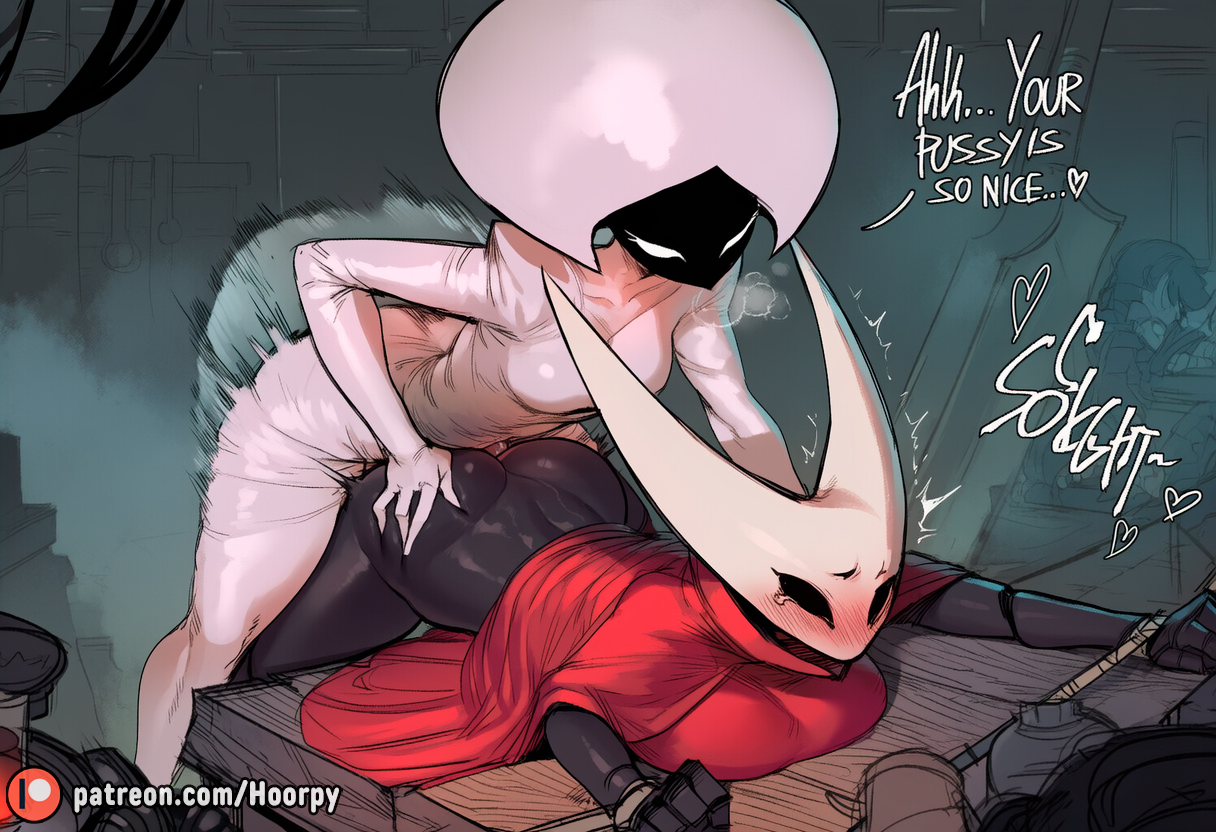 1futa, 2girls, ai assisted, ai generated, angry expression, anthro, anthro female, anthro only, aroused, ass, ass grab, big ass, big breasts, big butt, big dick, big penis, big thighs, black body, black eyes, black face, black sclera, black skin, blush, bondage, boner, breasts, cape, caption, captioned, comic, comic page, curvy, curvy female, curvy figure, dark body, dark skin, dark-skinned female, doggy style, dominant, dominant anthro, dominant female, domination, english, english text, female, fit, fit female, from behind, from behind position, futa anthro, futa on female, futa with female, futa/female, futanari, hard cock, hard penis, hollow knight, hollow knight: silksong, hoorpy, hornet (hollow knight), horny, huge cock, indoors, intersex, lace (hollow knight), large penis, leaning, leaning forward, looking at another, mask, masked, masked female, medium breasts, nude, nude anthro, nude female, on stomach, on table, open eyes, patreon, patreon logo, patreon url, patreon username, penis, pounding, pounding pussy, pussy, red cape, restrained, rope, serious, sex, sex from behind, sexy pose, spread legs, spreading, standing, standing sex, submissive anthro, submissive female, sweat, team cherry, thick, thick ass, thick thighs, uncensored, vaginal insertion, vaginal penetration, vaginal sex, veiny penis, voluptuous, voluptuous anthro, voluptuous female, white body, white eyes, white face, white mask, white penis, white skin, wide hips