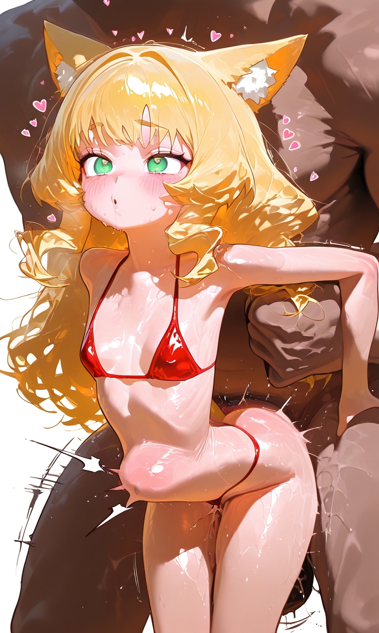 ahe gao, ai generated, dark-skinned male, female, fox, fox ears, gigantic cock, male, muscular, muscular male, original character, penis, petite body, petite female, stomach bulge, x-ray