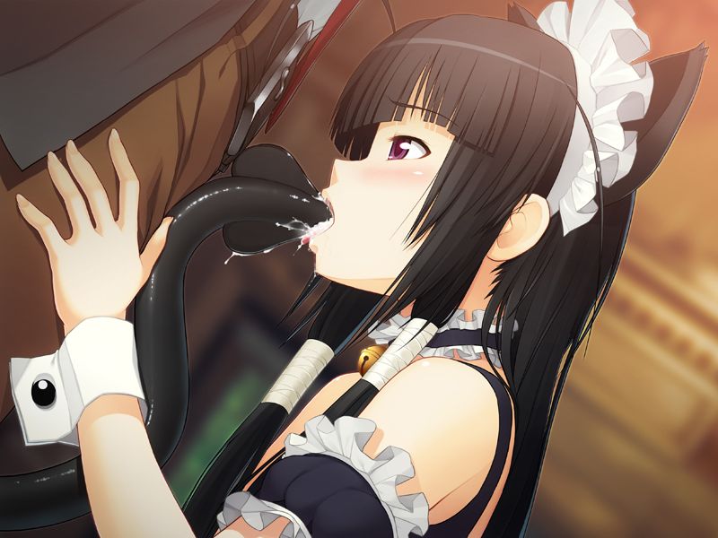 animal_ears cat_ears cum female game_cg maid maid_outfit nitroplus sumaga