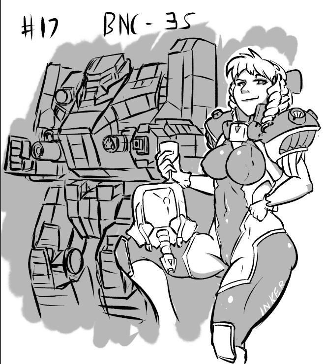 2017 banshee_(battlemech) battlemech battletech bellybutton breasts buttpants cameltoe cleavage drill_hair female gloves helmet house_steiner human inkeranon inktober leotard mech mecha mechwarrior monochrome navel nipples_bulge signature sketch skindentation solo_female tagme thighhighs tight_clothing wine_glass