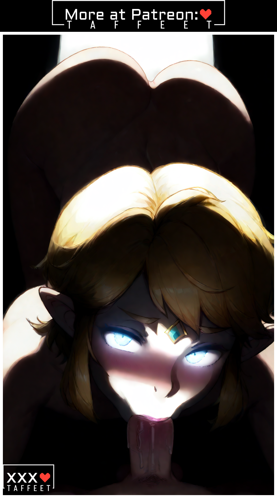 2boys abs ai_generated blowjob blush cute edited femboy feminine_male gay girly horny link link_(breath_of_the_wild) logo otoko_no_ko patreon taffeet the_legend_of_zelda thin_waist trap yaoi