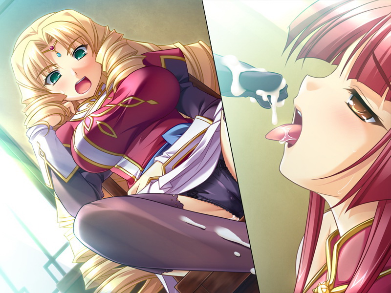 chinese_girl chinese_girls cum cum_on_body cum_on_feet cum_on_lower_body enshou_honsho feet female foot_lick foot_worship game_cg katagiri_hinata koihime†_(series) koihime_musou kousonsan_hakukei licking no_shoes stockings thighhighs toes