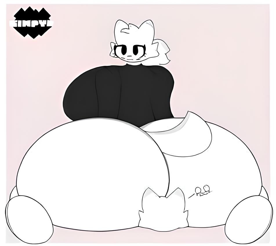 1boy, 1girls, alternate breast size, ass bigger than head, boykisser, breasts, facesitting, female, furry, gimpyb, girlkisser, male, ponytail, sqube, tail