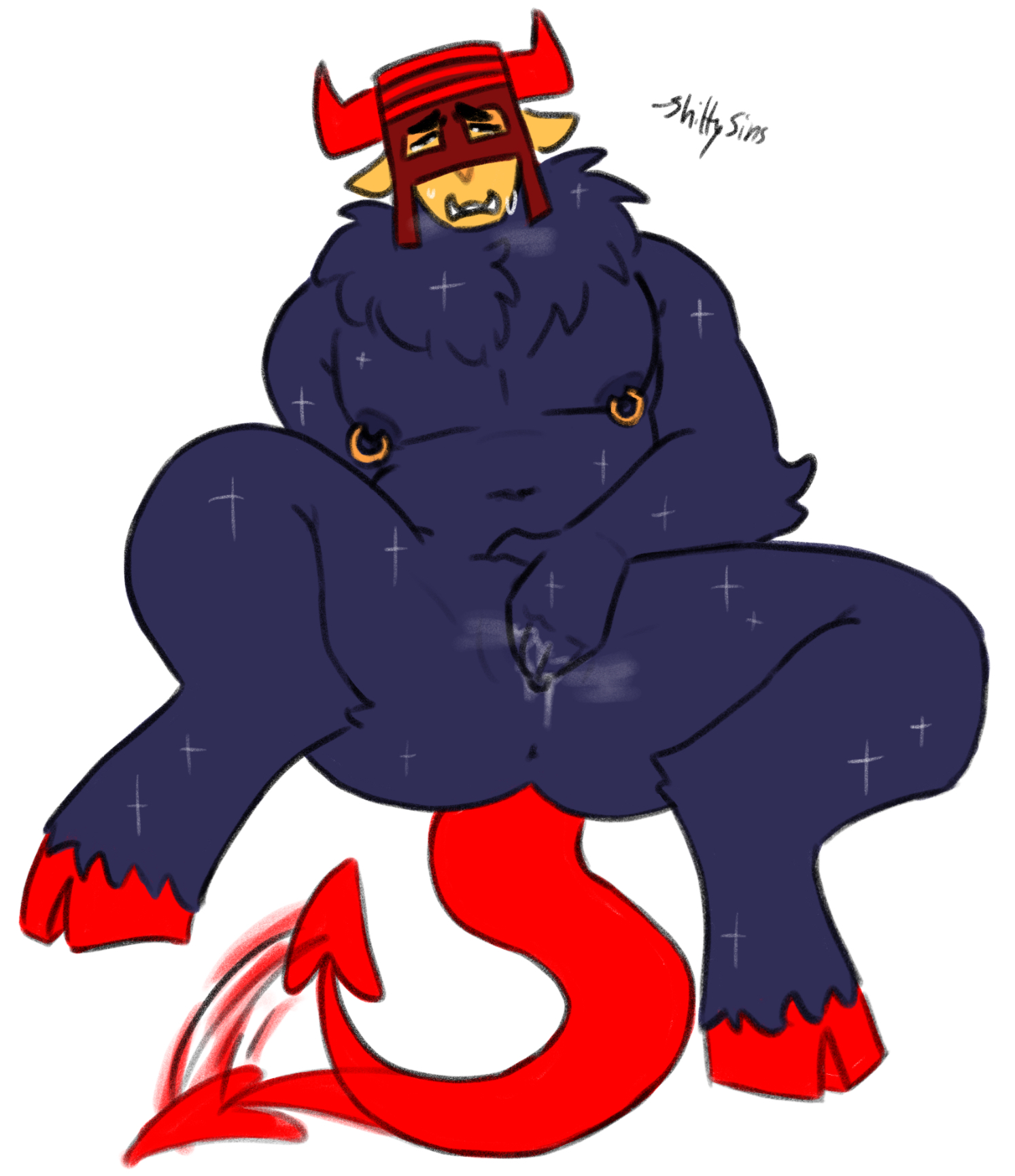1boy, closed eyes, doombringer, fluffy, forsaken (roblox), hat, hooves, horns, intersex, masturbating, masturbation, mrdoombringer, pussy, roblox, roblox admins, roblox game, robloxian, self upload, shittysins, tagme, tail, tail wagging, tears, vagina, wagging tail