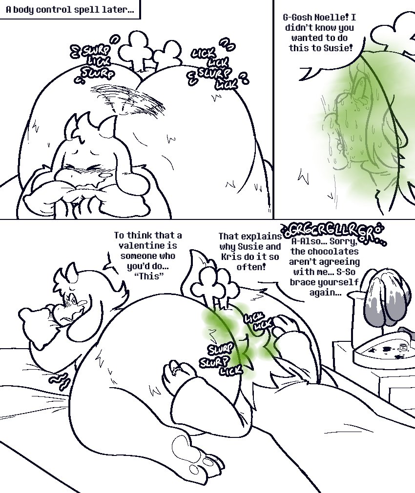 1boy1girl 2d anus ass ass_focus bed big_ass clothing comic deer deer_girl deltarune eating_ass english_text face_in_ass fart fart_fetish farting farting_in_face farting_in_mouth farting_on_another farting_on_female fat_ass fat_ass_femboy female femboy femboy_on_female furry furry_female furry_male furry_only girly goat hand_on_ass horns huge_ass lying_on_bed male male/female male_fart mind_control monster more_at_source no_sex noelle_holiday nonhuman onomatopoeia questionable_consent ralsei ralsei_with_white_fur rimming short_tail simple_background speech_bubble swallowing_fart sweat sweaty sweaty_ass tail talking talking_to_another text thick_thighs ti-ling ti_ti_ling twitter_link valentine's_day