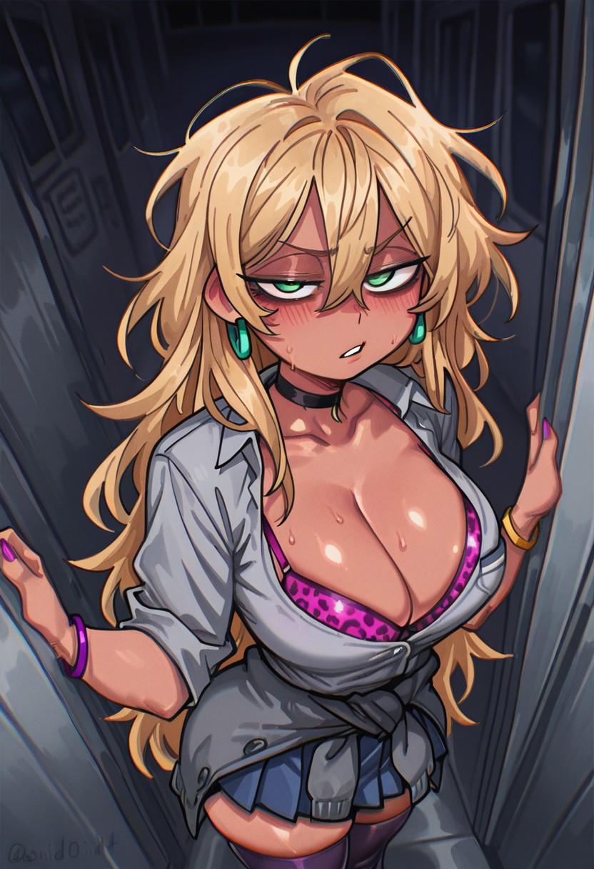 1girls, ai generated, civitai, female, female focus, gyaru, hylian r34, natalie fletcher, tagme, taimanin (series), taimanin rpgx