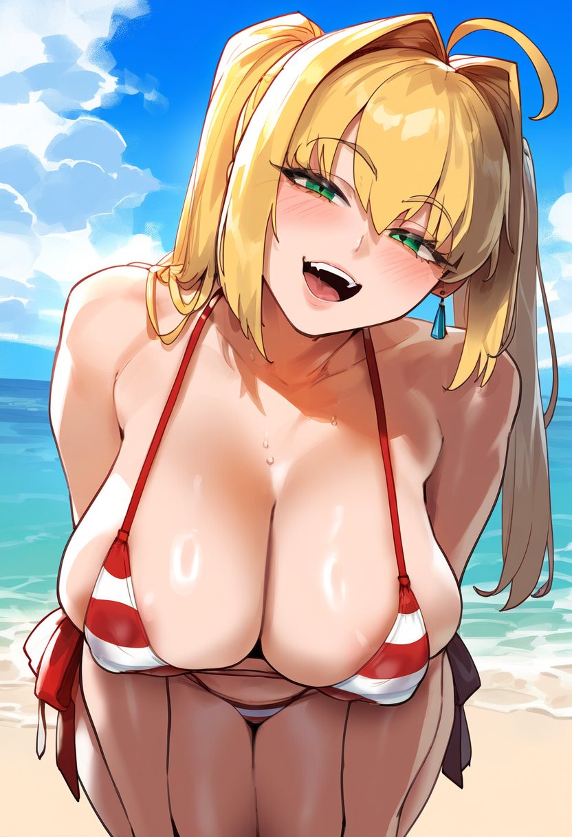 ai_generated fate/grand_order fate/stay_night fate_(series) nero_claudius_(fate) nero_claudius_(swimsuit_caster) tagme tharkica