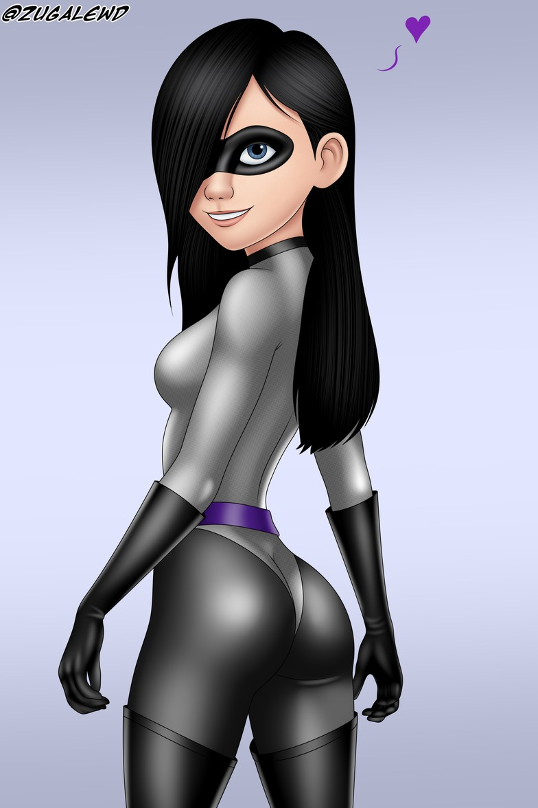 1girls ass female female_only perky pixar solo suit superhero the_incredibles tight-clothes violet_parr zugalewd