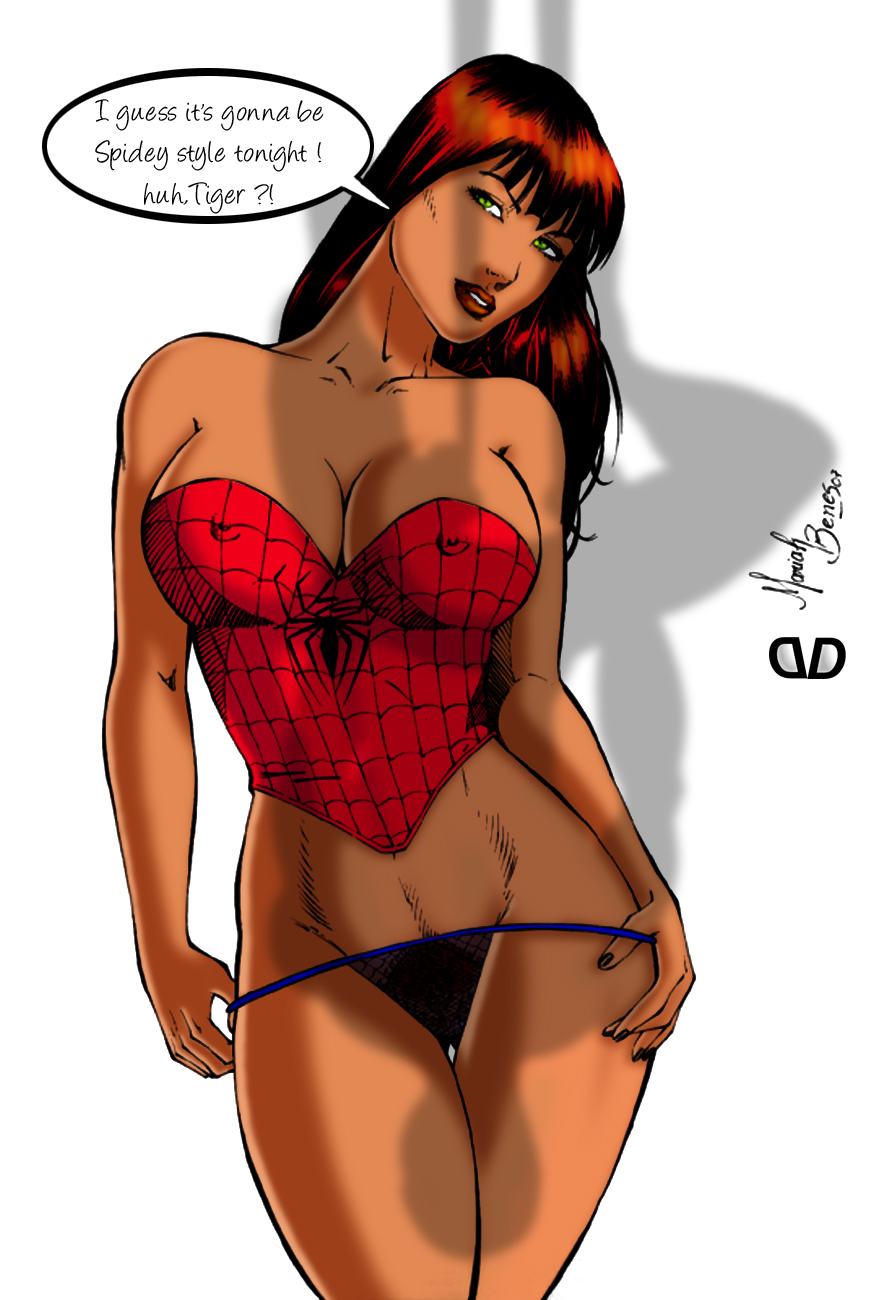 1girls 2007 color colored female female_only human mariah_benes marvel marvel_comics mary_jane_watson peter_parker solo spider-man spider-man_(series) straight straight_hair tagme