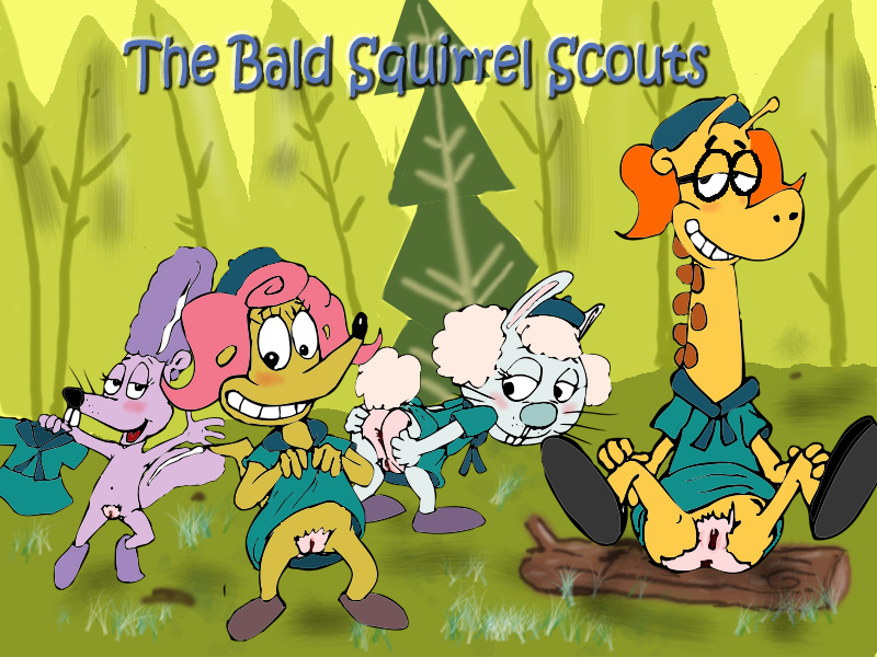 amber anthro camp_lazlo cartoon_network furry giraffe mammal mongoose nina_neckerly patsy_smiles pink_hair rabbit shaved_crotch shaved_pussy squirrel tootie young