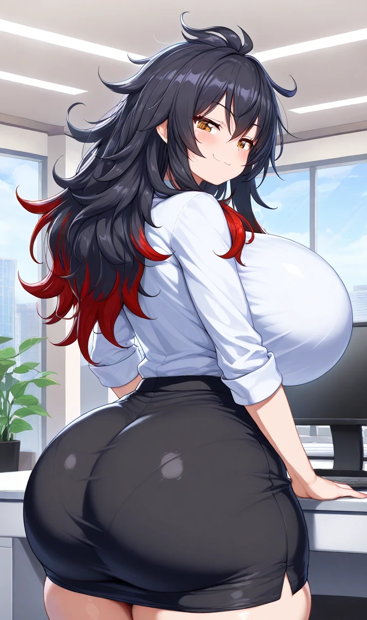 1girls ai_assisted ai_generated amber_eyes big_ass big_breasts black_hair breasts breasts_bigger_than_head curvaceous curves curvy curvy_body curvy_female curvy_figure curvy_hips dominant_female enormous_breasts ftggtgg gigantic_breasts huge_ass huge_breasts hyper_breasts large_ass large_breasts massive_breasts office office_lady red_hair request requested seducing seductive seductive_eyes seductive_look seductive_pose seductive_smile solo solo_female solo_focus sorceress_sophia tail thick_ass thick_thighs two_tone_hair villain villainess