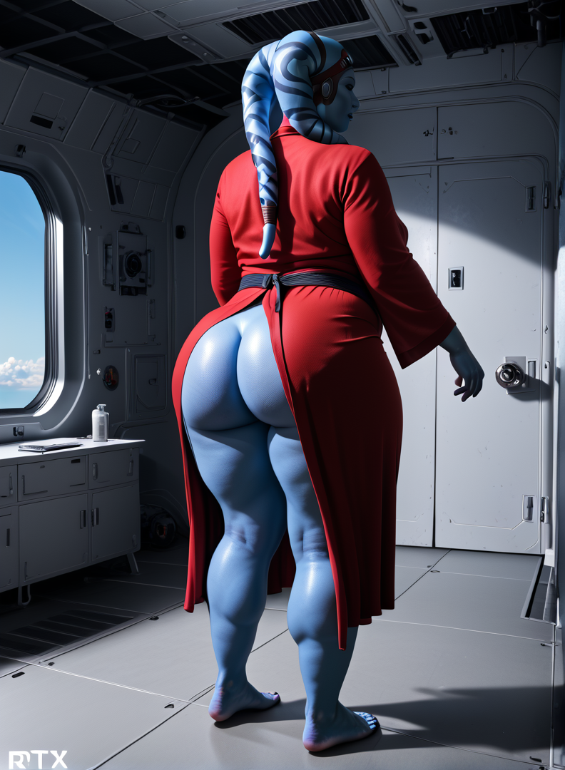 1girls ai_generated alien alien_girl alien_humanoid alien_only ass back_view bare_ass barefoot bbw big_ass big_butt blue_body blue_skin blue_sky bottom_heavy cellulite chubby chubby_female cloud clouds colored_skin commando curvaceous curvaceous_female curvaceous_figure curvy curvy_body curvy_female curvy_figure curvy_hips disney exposed_ass facing_away facing_away_from_viewer fat fat_ass fat_butt female female female_focus female_only from_behind full_body futuristic headgear headwear hips huge_ass huge_butt indoors inside interior large_ass large_butt magnumdawn markings markings_on_head no_panties non-human non-human_only obese obese_female overweight overweight_female photorealistic plump pony_diffusion_xl rear_view red_clothing red_robe robe robe_only science_fiction scifi sky solo solo_female solo_focus spacecraft spaceship spaceship_interior stable_diffusion standing star_wars technology tentacle tentacle tentacle_hair thick_thighs thighs twi'lek wide_hips window