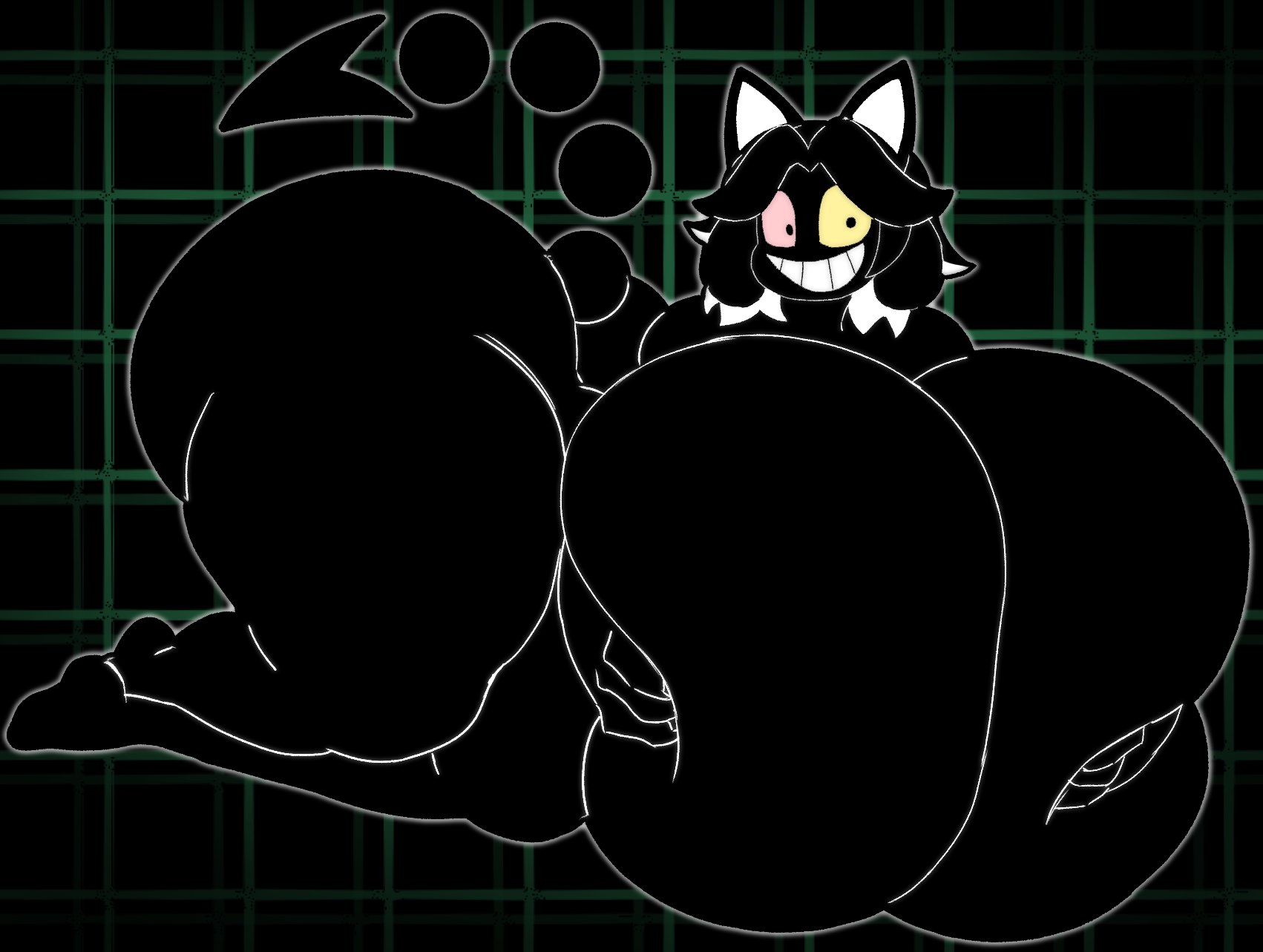 angstrom, deltarune, different colored eyes, friend (deltarune), hourglass figure, hyper, hyper breasts, sexy, tagme, temmie (undertale), undertale (series)