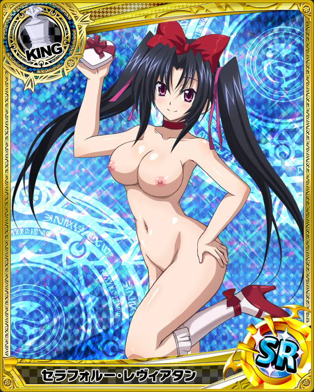 animius black_hair breast female high_school_dxd nude serafall_leviathan tied_hair twintails