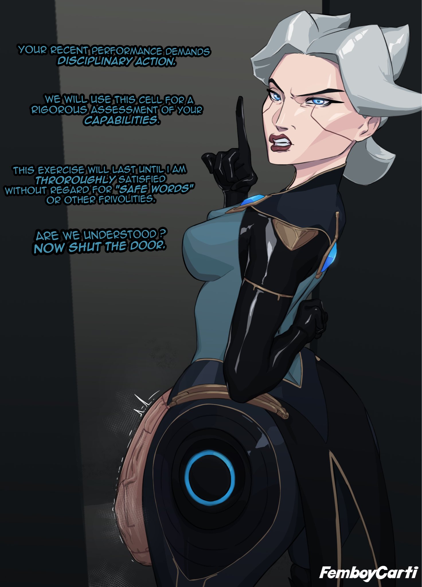 1futa, 2026, android, android futa, big ass, big breasts, big penis, blue eyes, bubble butt, camille ferros, casual, casual exposure, casual nudity, child bearing hips, cybernetics, dat ass, dialogue, dumptruck ass, fat ass, femboycarti, flaccid, flaccid penis, futa only, futanari, gilf, horny, horny futa, huge ass, huge breasts, huge cock, hung futa, imminent rape, imminent sex, league of legends, looking at viewer, looking pleasured, mature futa, milf, mommy, musk, musk clouds, partially clothed, robotic legs, smooth skin, solo, solo futa, taker pov, text, thick thighs, thunder thighs, uncircumcised, uncircumcised futa, uncircumcised penis, uncut, uncut futa, uncut penis, veiny penis, white hair