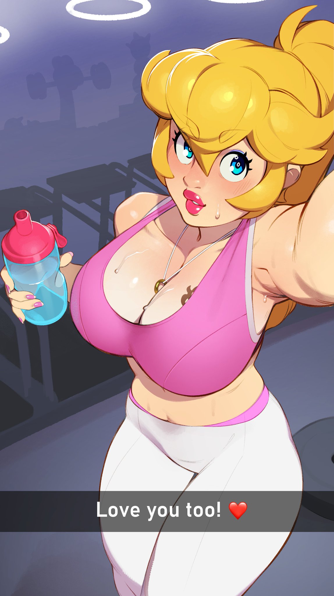 1boy, 1girls, ass, beautiful woman, big ass, big breasts, big butt, big cock, big hips, big penis, big thighs, blonde female, blonde hair, blue eyes, bowser, bowser tattoo, branding mark, breasts, busty, cheating, cheerleader, cheerleader uniform, cleavage, cock, combos-n-doodles, cum, female, gym, gym clothes, hips, huge ass, huge boobs, huge butt, huge cock, huge hips, huge thighs, implied cheating, implied netorare, implied ntr, large breasts, long hair, male, male/female, mario (series), mature woman, minishorts, monster, monster cock, monsterfucker, navel, netorare, nintendo, ntr, penis, princess peach, selfie, smile, sports uniform, tattoo, tattoo on breast, thick thighs, thighs, voluptuous woman, wide hips, wide thighs