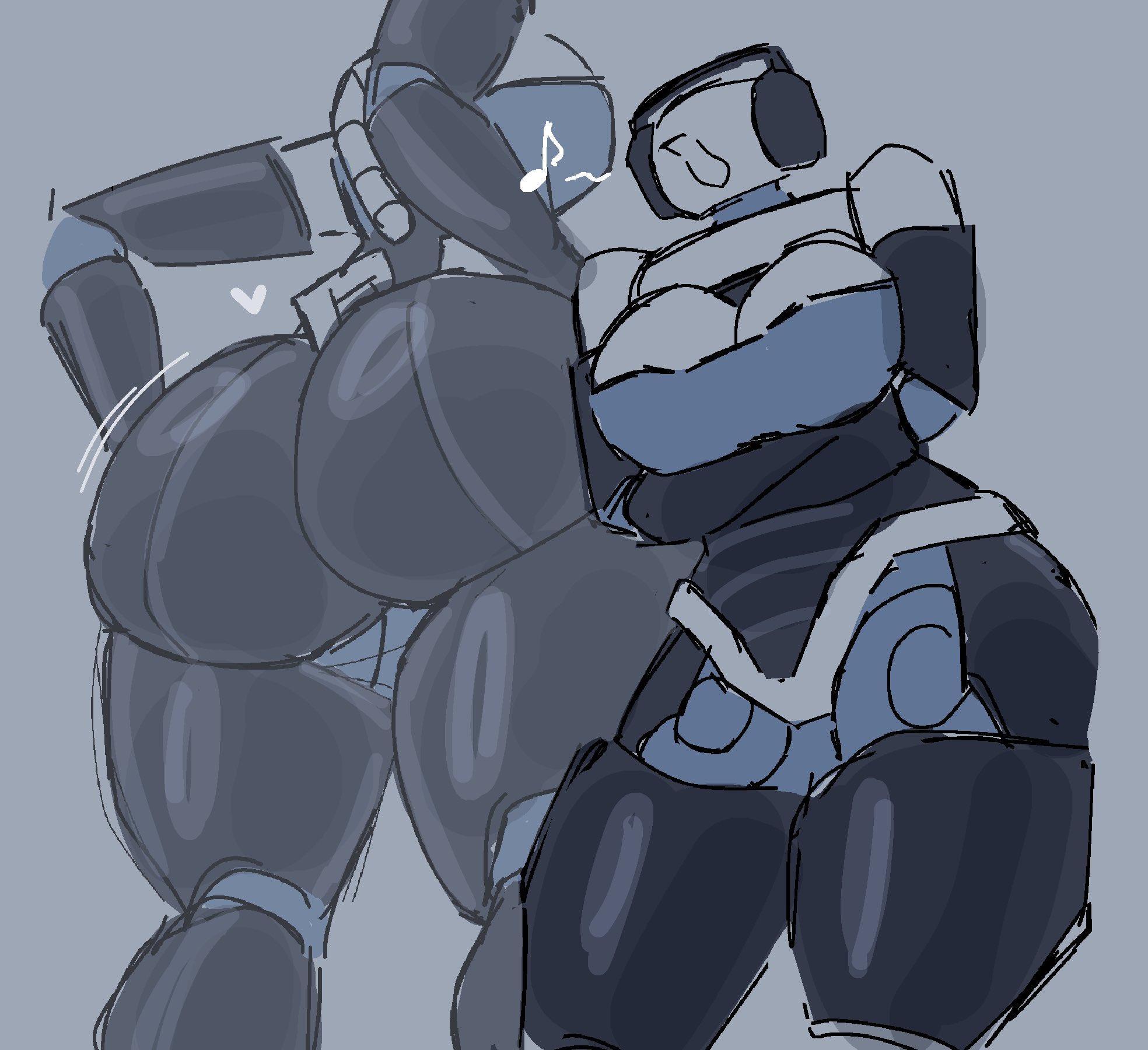 1girl, artist request, big ass, breasts, cesus (the battle bricks), roblox, roblox game, robloxian, robot, source request, suggestive, tagme, the battle bricks, thighs, tumore