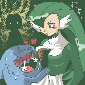 1girls comedy cosplay female funny gardevoir_(cosplay) human james_(pokemon) japanese_text jessie_(pokemon) male nintendo pokémon_(species) pokemon pokemon_(anime) pokemon_(cosplay) pokephilia team_rocket text wobbuffet