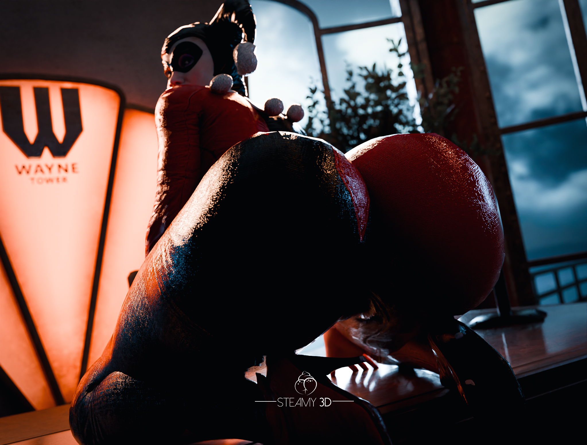 1girls, 3d, ass bigger than head, batman (series), big ass, big breasts, big thighs, breasts, breasts bigger than head, bubble ass, bubble butt, curvaceous, curvy, curvy figure, dc, dc comics, digital media, female, firm ass, firm breasts, harleen quinzel, harley quinn, harley quinn (classic), high heels, hips, hourglass figure, huge ass, huge breasts, huge thighs, large ass, large breasts, large thighs, legs, light skin, light-skinned female, mature, mature female, round ass, round breasts, slim waist, steamy3d, thick, thick ass, thick hips, thick legs, thick thighs, thighs, thighs bigger than head, voluptuous, waist, wide hips, wide thighs