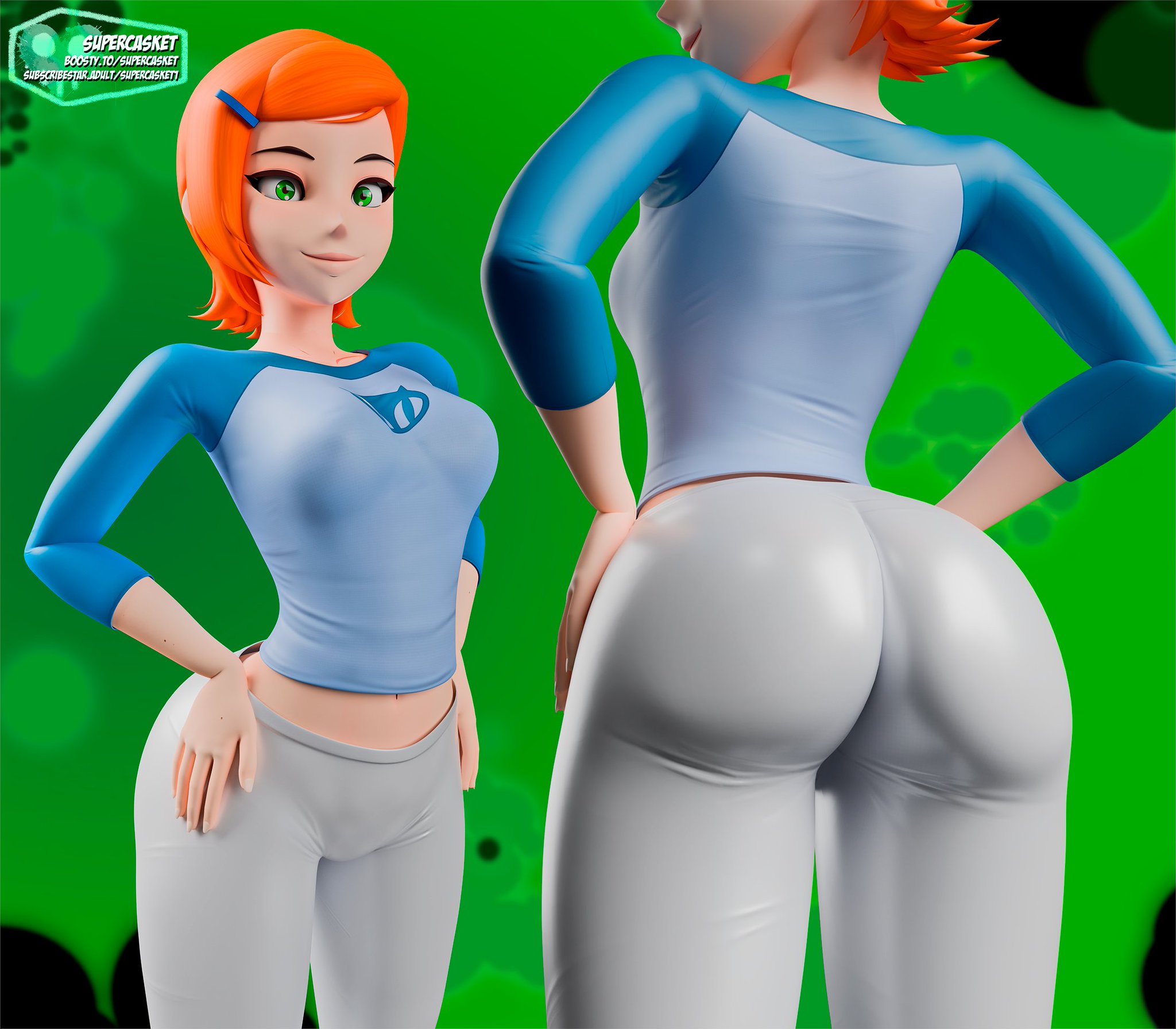 1girls, 3d, aged up, ben 10, ben 10 (classic), big ass, big breasts, big thighs, breasts, cartoon network, chest, curvaceous, curvy, curvy figure, female, gwen tennyson, gwen tennyson (classic), hips, hourglass figure, huge ass, huge breasts, huge thighs, large ass, large breasts, large thighs, light skin, light-skinned female, slim waist, supercasket, thick, thick ass, thick hips, thick legs, thick thighs, thighs, voluptuous, waist, wide hips, wide thighs