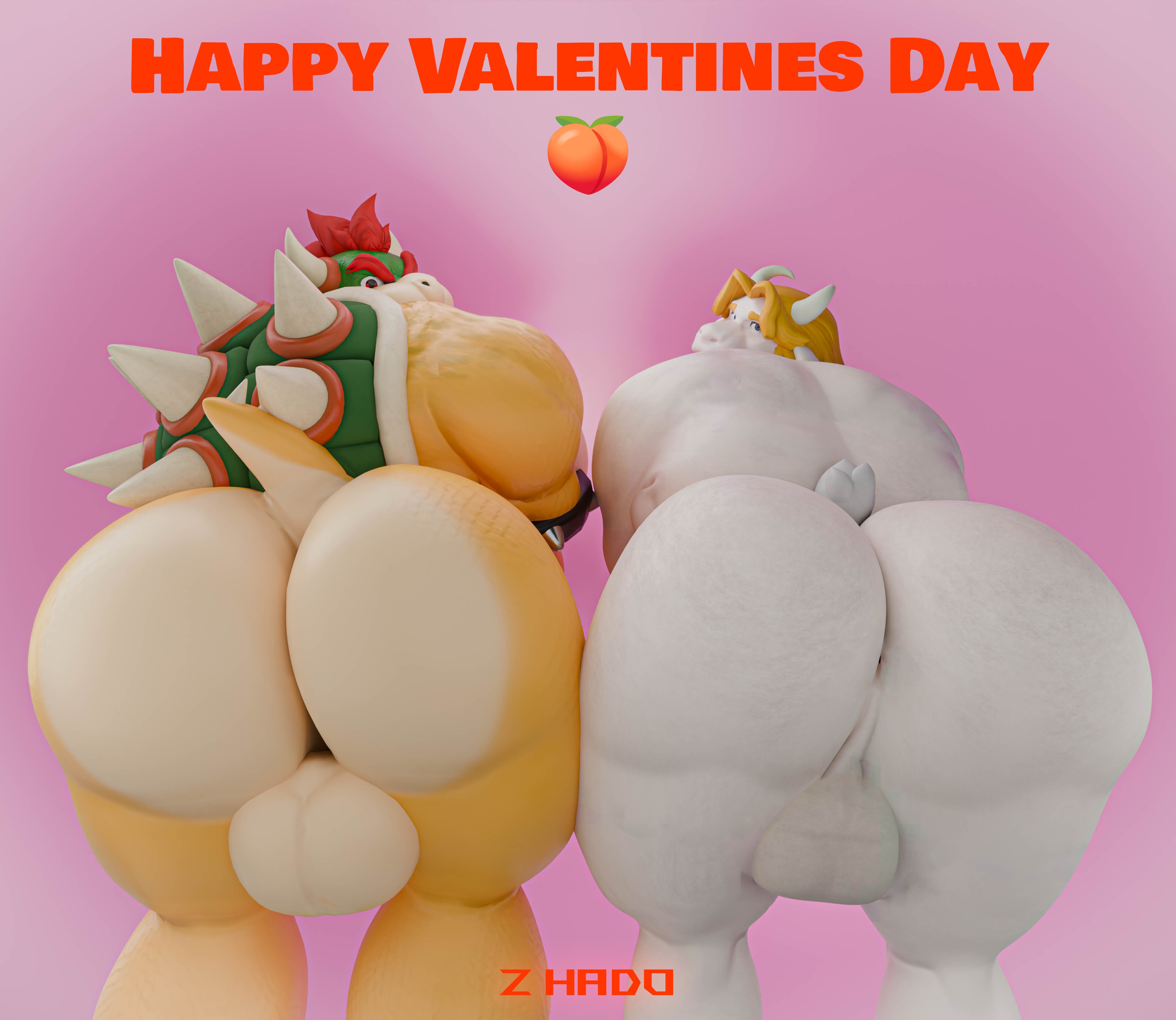 2boys, anthro, anus, asgore dreemurr, ass, ass focus, backsack, balls, big ass, big butt, bowser, bubble ass, bubble butt, butt focus, completely naked, completely naked male, completely nude, completely nude male, duo, fat ass, furry, furry male, furry only, gigantic ass, gigantic butt, goat, huge ass, huge butt, koopa, large ass, large butt, looking at viewer, looking back, looking back at viewer, male, male only, mammal, mario (series), muscular, muscular anthro, muscular male, naked, naked male, nude, nude male, rear view, reptile, scalie, take your pick, undertale, valentine's day, z hado